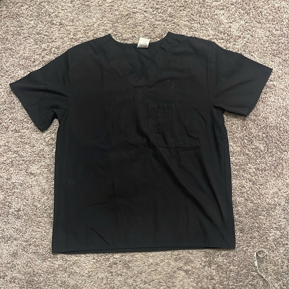 Women's Black Scrub Top
